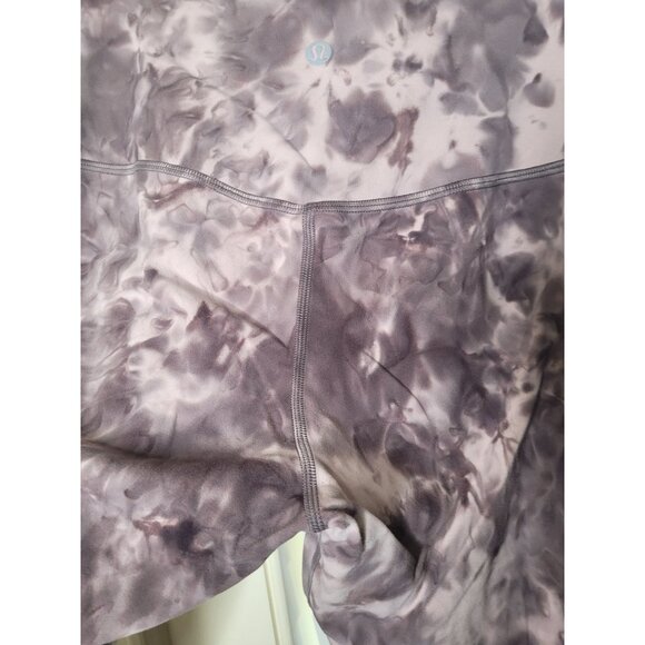 Lululemon High-Rise Tie-Dye Leggings Purple Gray 6 Athleisure Ballet core fairy - Picture 4 of 6